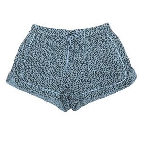 Gap Teal Soft Leopard Print Lounge Shorts – Adjustable Waist